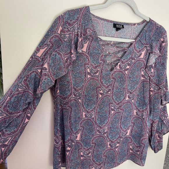 Paisley Print Blouse Size Small - Picture 3 of 6